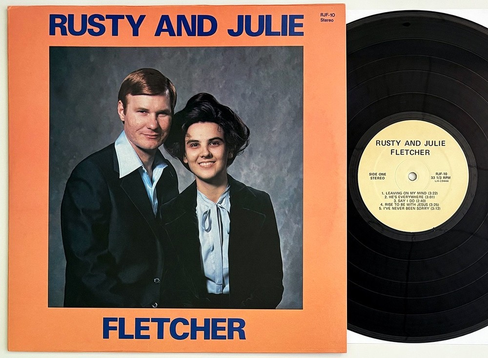 RUSTY & JULIE FLETCHER, Rare Private Country Pop Gospel LP Just Unsealed NM Hear