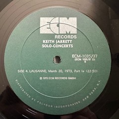 Keith Jarrett Solo Concerts Vinyl 3LP Box Set With Booklet 1973 ECM Records Jazz