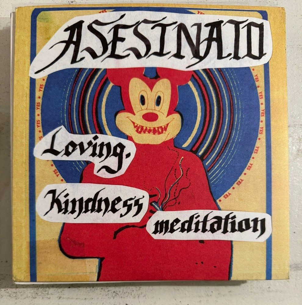 ASESINATO – LOVING KINDNESS MEDITATION – 7” VINYL RED COLOR EP – VG+ – L1