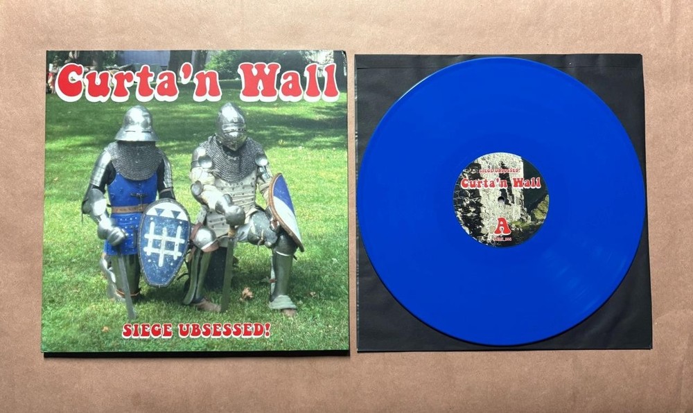 CURTA’N WALL Vinyl 12″ Record Siege Ubsessed 2023 LP Blue Limited celtic metal