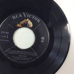 Hank Snow 45 rpm Vinyl Record I’m Moving On RCA Victor