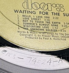 THE DOORS Waiting for the Sun 1968 Elektra 1st Press Monarch Gold Label EKS74024