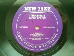 JACKIE MCLEAN STEEPLECHASE ORIG. NEW JAZZ 8290 MONO NJ RVG AB DG