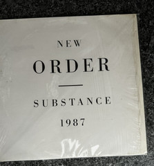 LP DOUBLE VINYL NEW ORDER ALBUM SUBSTANCE 1987 FACT 200 UK 2ND PRESS 1987 EX-/EX