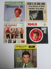 1960s POP ROCK Lot Of 53 PICTURE SLEEVES 45 RPM No Records ALL PICTURED