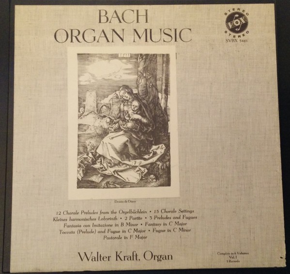 Johann Sebastian Bach, Walter Kraft, Organ Music Volume 1, (3xLP, Album), NM or