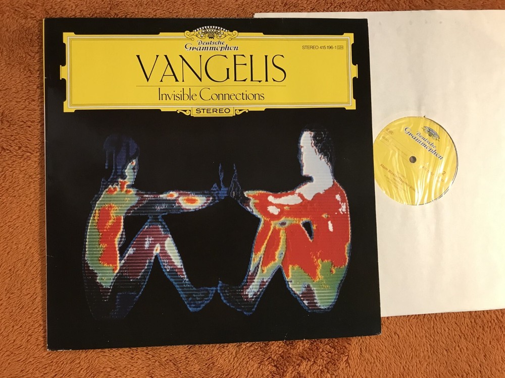 VANGELIS Invisible Connections LP Deutsche Grammophon 4151961 GERMANY 1985 Elec