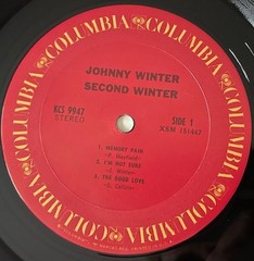 Johnny Winter – Second Winter – 2xLP – KCS 9947 + JW1 – 1980 – 3 Sides – Good