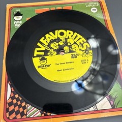 The Three Stooges Meet Cinderella! By Peter Pan Records. 7″-33 1/3 RPM Little LP