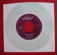 The Beatles ACROSS THE UNIVERSE MINT /NEW CLEAR VINYL JUKE BOX 45 FAB 4