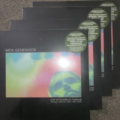MOS GENERATOR Live At ROADBURN 2008 2XLP Clear & Black Vinyl Limited SIGNED CARD