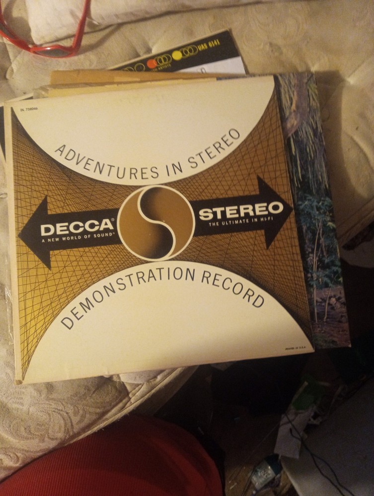 Various – Adventures in Stereo LP 1958 Promo Decca Stereo Hi-Fi Audiophile 33⅓