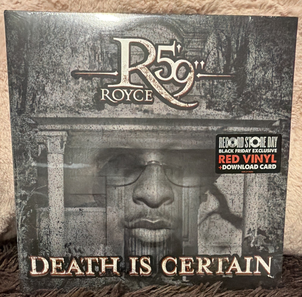 Royce Da 5’9″ Death Is Certain LP Colored Vinyl Record Store Day Red