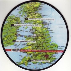 Various – Around The World With Sticky Records (United Kingdom) (7″, EP, Ltd, Pi