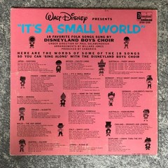 Disney It’s A Small World LP Vinyl Record- Disneyland Boys Choir- 1965- STER1289