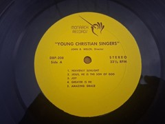 Young Christian Singers YCS Heavenly Sun Light Westminster CA Vinyl LP