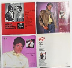 (4) Michael Jackson Picture Sleeves for 45rpm (No Records) Picture Sleeves Only