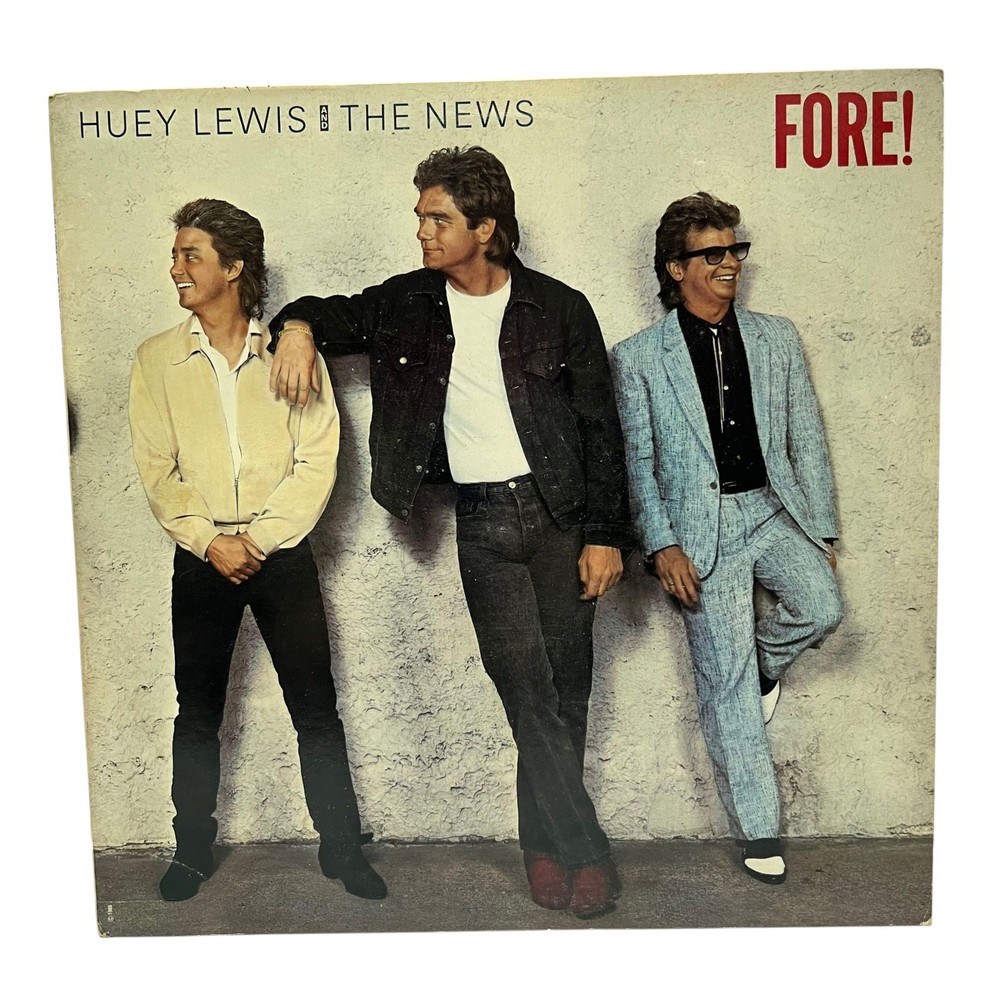 Huey Lewis And The News, Fore!, 1986 1st Chrysalis Stereo, OV-41534, VG+/VG+