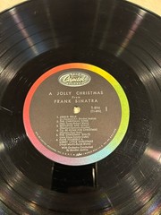 FRANK SINATRA A JOLLY CHRISTMAS Vinyl Record Capitol W894 VG Holiday