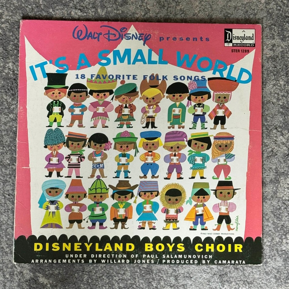 Disney It’s A Small World LP Vinyl Record- Disneyland Boys Choir- 1965- STER1289