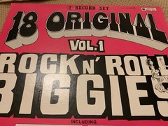 “18 Original Rock & Roll Biggies” 1950s Double Vinyl Album AVI Records 1975