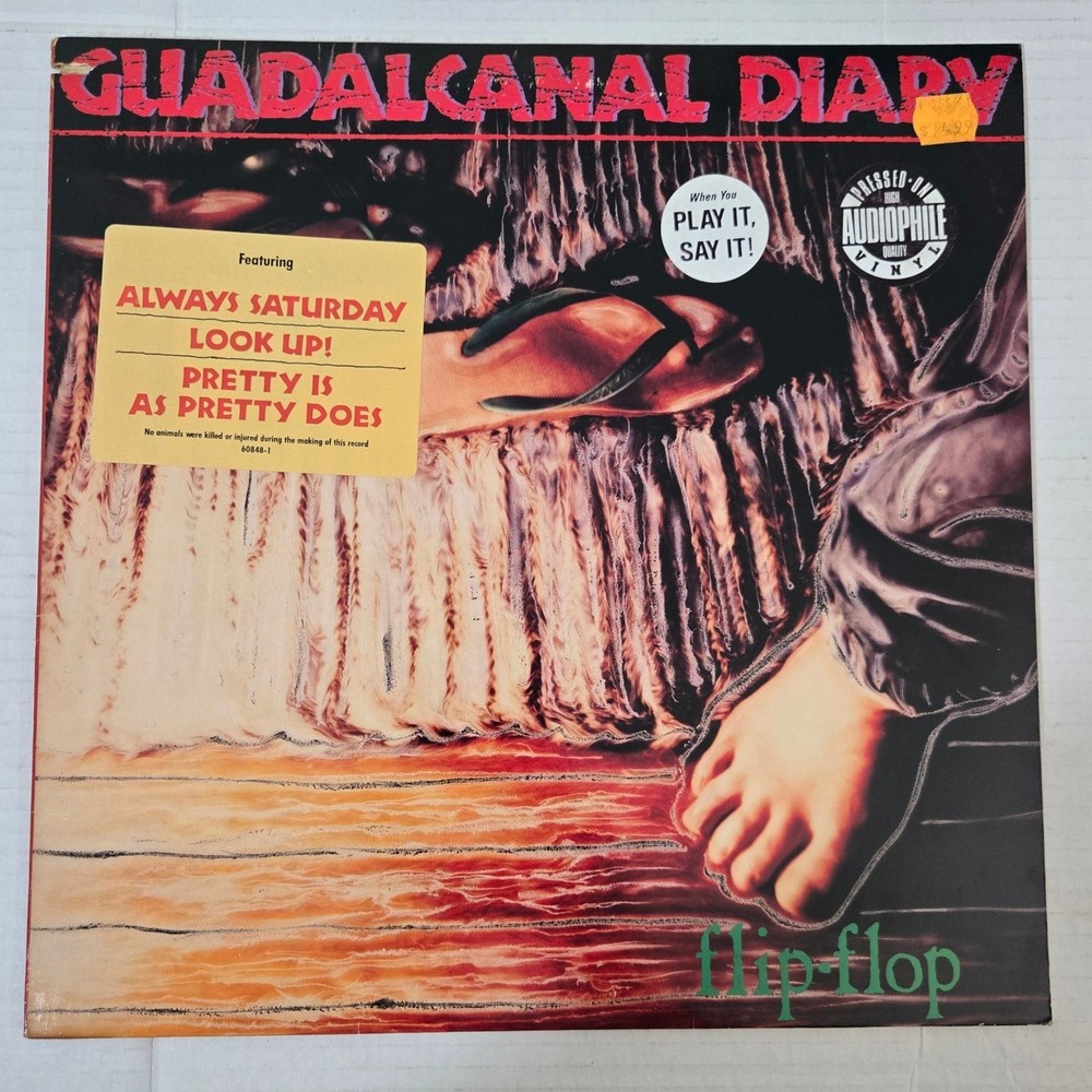 Guadalcanal Diary Flip Flop Vinyl LP 1989 Promo White Label Elektra USA Made