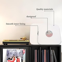 sdroceRyaM 12 Inches Vinyl Record Inner Paper Sleeves with PO Film – Anti-Static