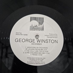 George Winston Piano Solos December LP Windham Hill Records WH-1025 VG+ Tested