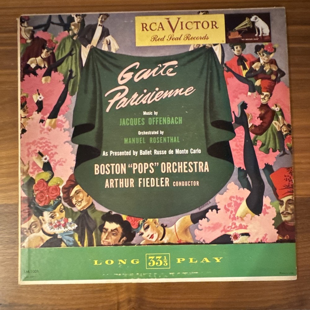 vinyl record: RCA Victor Offenbach Gaîté Parisienne Fiedler LM 1001 LP