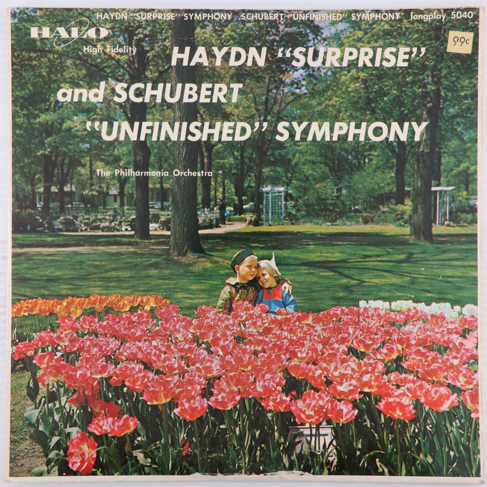 Haydn “Surprise” And Schubert “Unfinished” Symphony – 1957 LP Record Halo 5040
