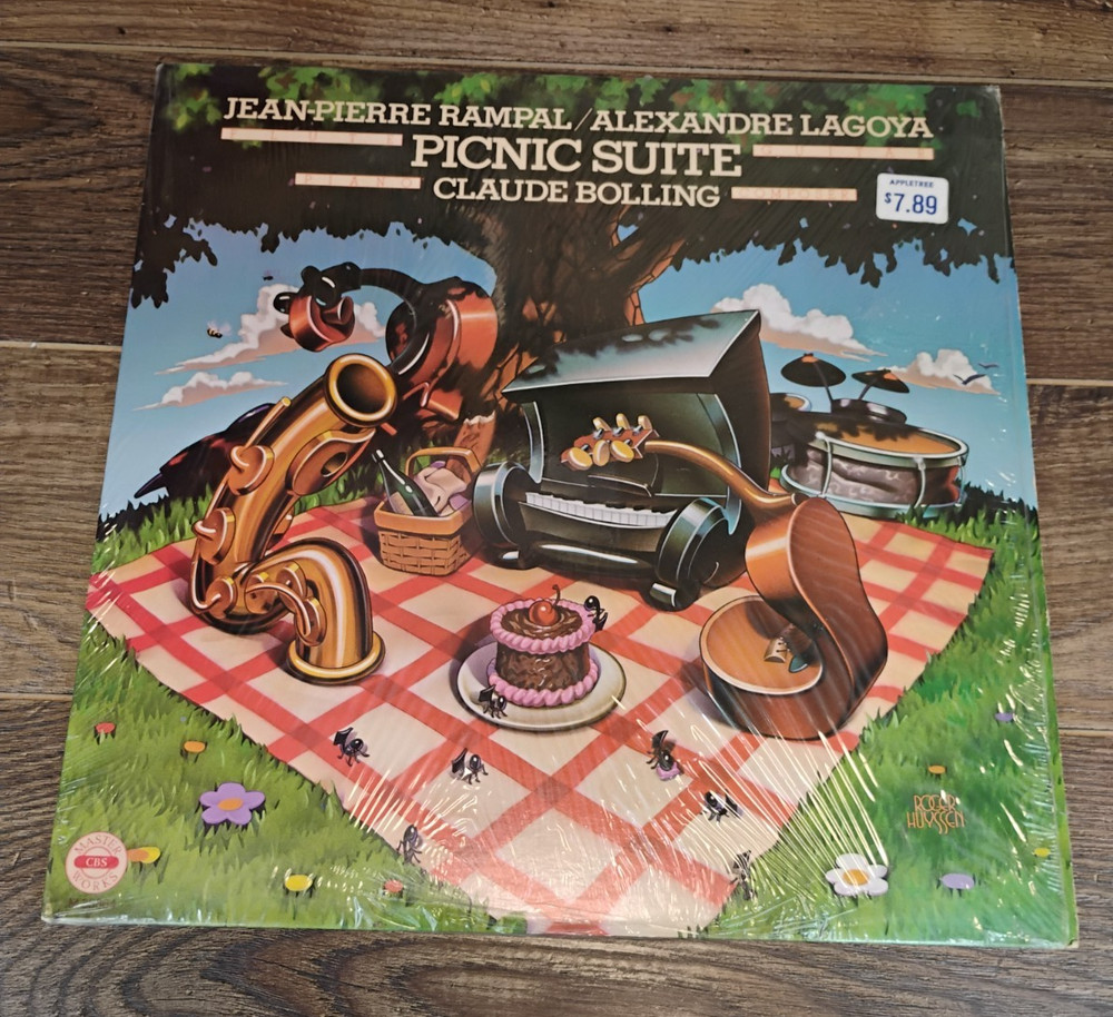 Picnic Suite Rampal Lagoya Bolling Jazz Piano Flute 1980 Vintage Vinyl Record