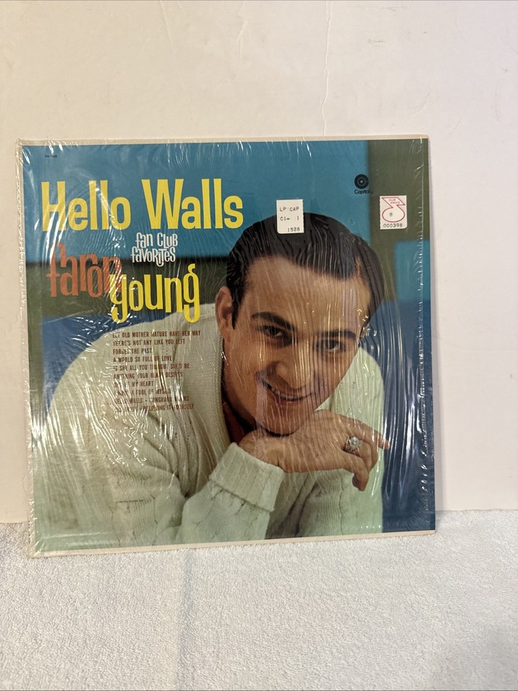 Faron Young – Hello Walls Fan Club Favorites LP Record Capitol Country 33⅓ RPM
