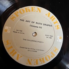 [SPOKEN WORD]~EXC LP~RUTH DRAPER~The Art Of~VOL. III~3~A Southern Girl At A Danc