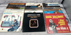 20 VTG COUNTRY LP VINYL RECORDS ALBUMS – HANK WILLIAMS JOHNNY CASH STATLER BROS