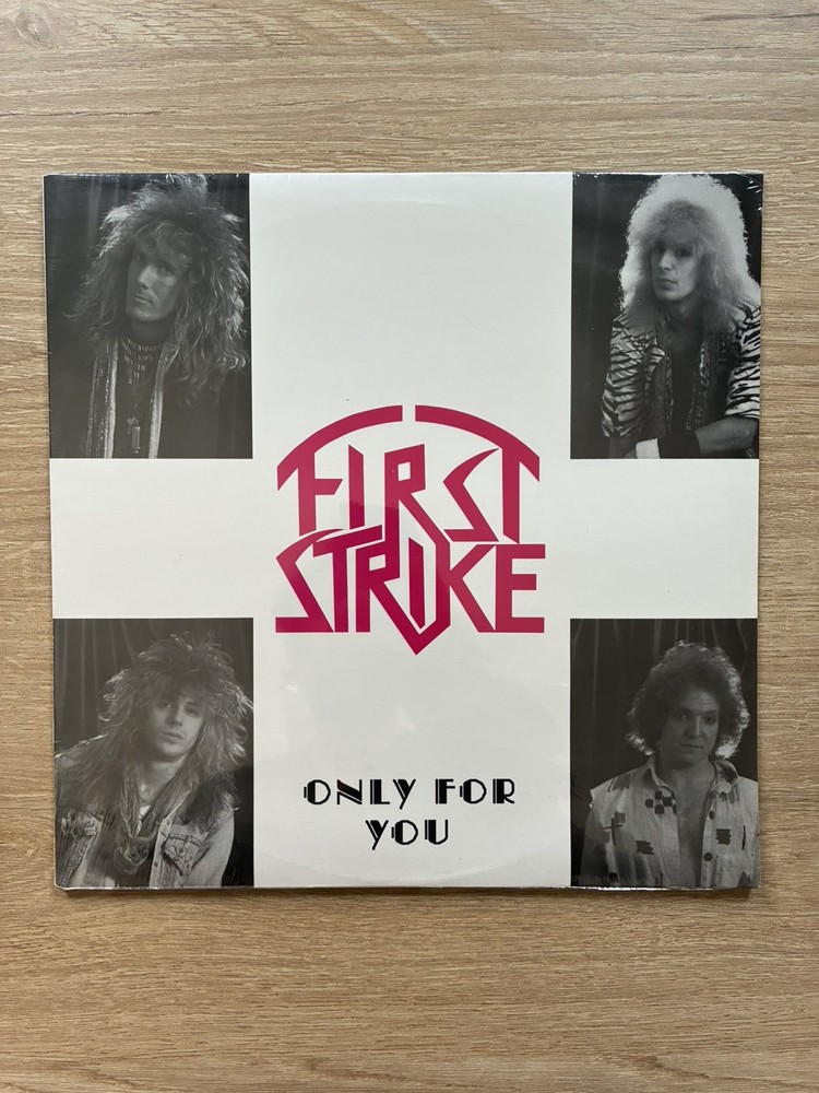 First Strike Only for You Rare 1988 Hair Metal Vinyl Railroad Records Sealed