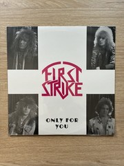 First Strike Only for You Rare 1988 Hair Metal Vinyl Railroad Records Sealed