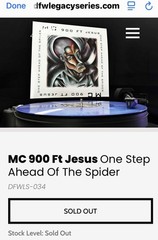 MC 900 Ft JESUS-ONE STEP AHEAD OF THE SPIDER PURPLE VINYL 2xLP BRAND NEW OOP NTX