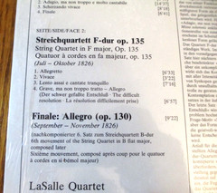 BEETHOVEN: String Quartets Op 127, 135, 130 (Finale) SEALED ’77 LP DG LaSalle Qr