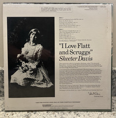 Skeeter Davis – I Love Flatt & Scruggs ; 1968 LP FACTORY SEALED RARE DEMO/PROMO