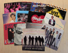 Huey Lewis & The News 7″ Vinyl Record Lot of 13 45 RPM The Power of Love Hip To