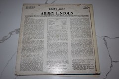Abbey Lincoln With The Riverside Jazz Stars Record lp original vinyl Album