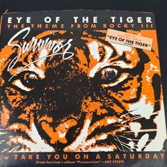 Survivor – Eye of the Tiger 7″ Single 1982 Scotti Brothers Pop Rock 45 RPM