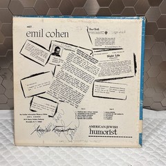 Emil Cohen American Jewish Humorist Autograph Vinyl LP Emco Records 1201 Signed