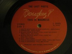 THE LAST POETS THIS IS MADNESS LP ’71 DOUGLAS Z-30583 JAZZ FUNK SPOKEN WORD VG