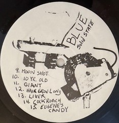 Blue “Solid State” Lp 1996 w/ insert Ltd 400 DIY cover grunge noise punk Philly