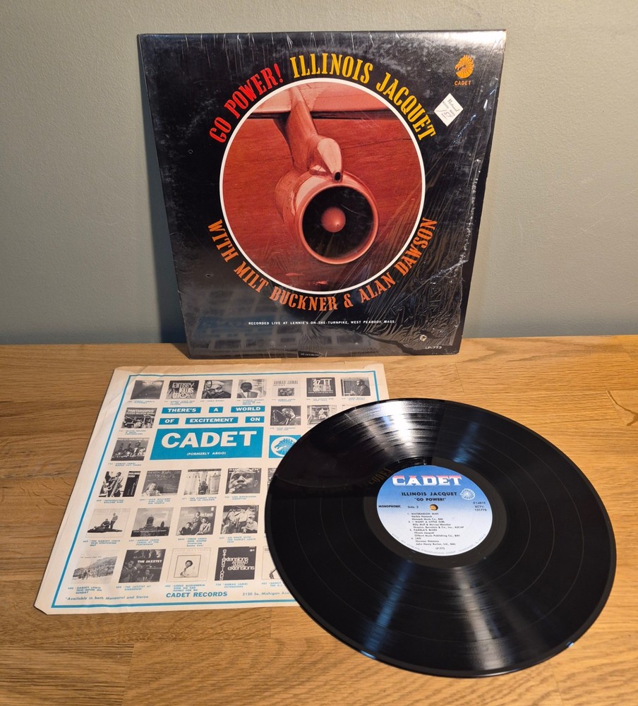 Illinois Jacquet Go Power Still in Shrink Original Inner Sleeve Cadet Records LP