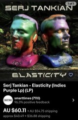 Brand New Sealed Limited Import Czech Republic Serj Tankian Elasticity