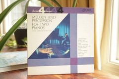 Melody and Percussion for Two Pianos Record Vintage LP Album Ronnie Aldrich