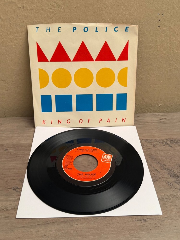 LISTEN 🎶 THE POLICE KING OF PAIN / SOMEONE TO TALK TO STING PICTURE SLEEVE 45′