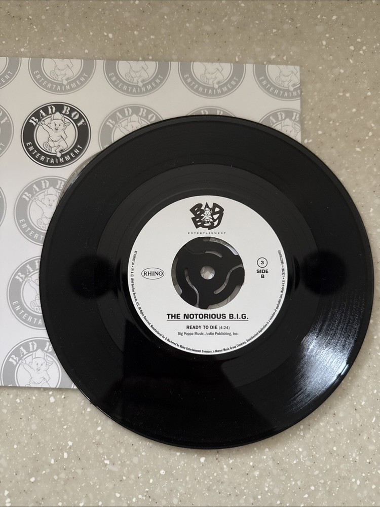 notorious big ready to die vinyl 45 7” Warning Jukebox Record B.i.g